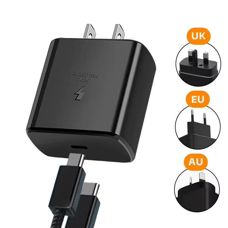 Pd45w samsung super fast charger mobile phone charger us/eu/uk plug wholesale charging adapter