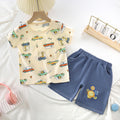 Jeans set - frog yellow crocodile