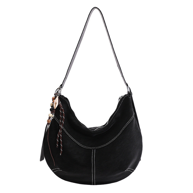 casual large capacity bag women's 2026 spring new trendy ladies' underarm bag versatile large capacity crossbody bag