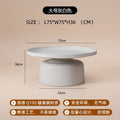 Nordic designer home light luxury modern minimalist living room coffee table round iron art coffee table cream style coffee table