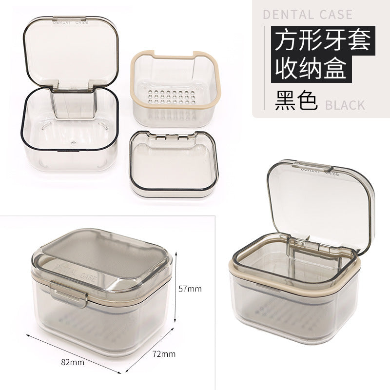 Dental Multifunctional Invisible Braces Storage Box Orthodontic Retainer Box Travel Portable Orthotics Cleaning Box Wholesale