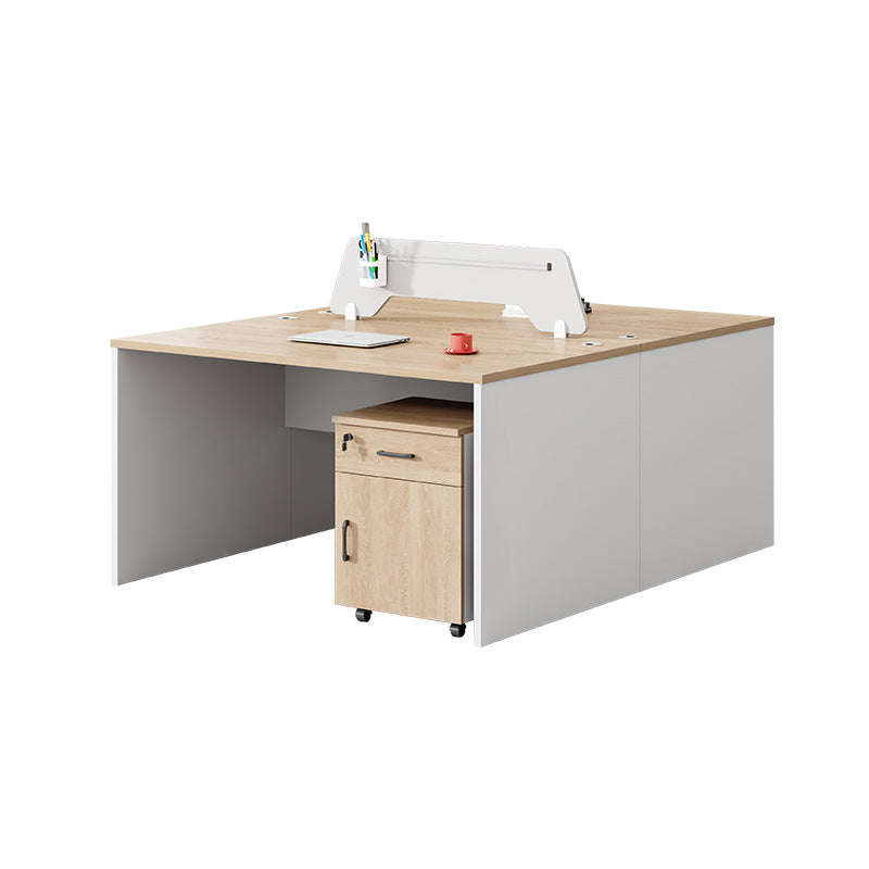 Saint li staff office desk and chair set - minimalist office furniture, employee computer desk and chair