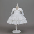 New arrival cross-border kids dress first birthday party skirt first birthday skirt girl performance dress dressexportfashion