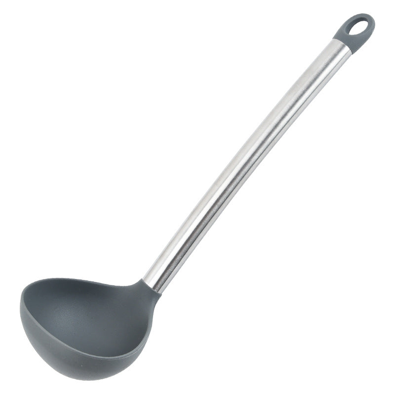 Cross-border, silicone kitchen utensils full set of baking cooking non-stick pans, household kitchen tools spoon shovel set 10-piece set