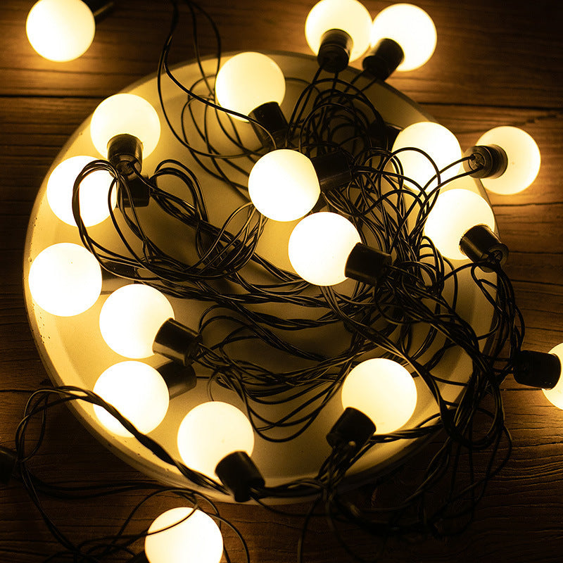 Cross-border LED lanterns, round ball stars, flashing lights, gypsy stars, room decoration lights, outdoor waterproof round ball lights, Christmas