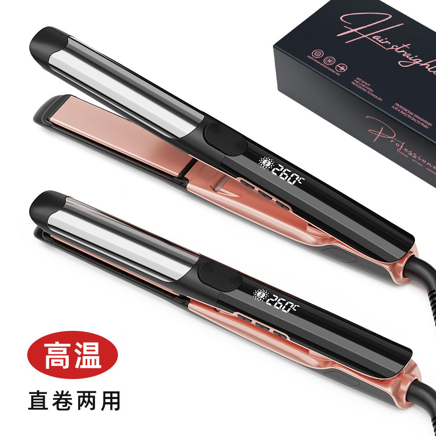 Cross-border hair straightener Negative ion hair straightener Splint Curling iron 2-in-1 Dual-purpose straightener
