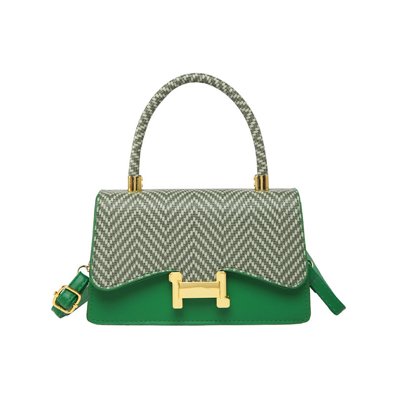 Casual simple portable small square bag women's 2025 summer new trend fashion shoulder bag niche retro messenger bag