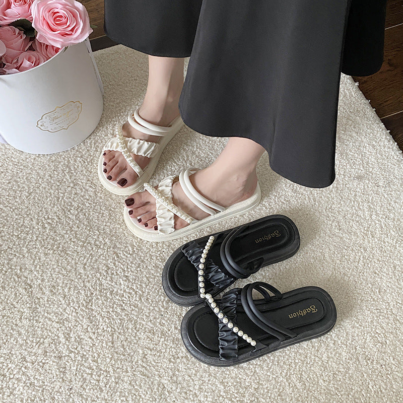 new hot-selling slippers for women, summer outdoor wear, fashionable non-slip flip-flops, fairy style cool slippers, cross-border hot-selling