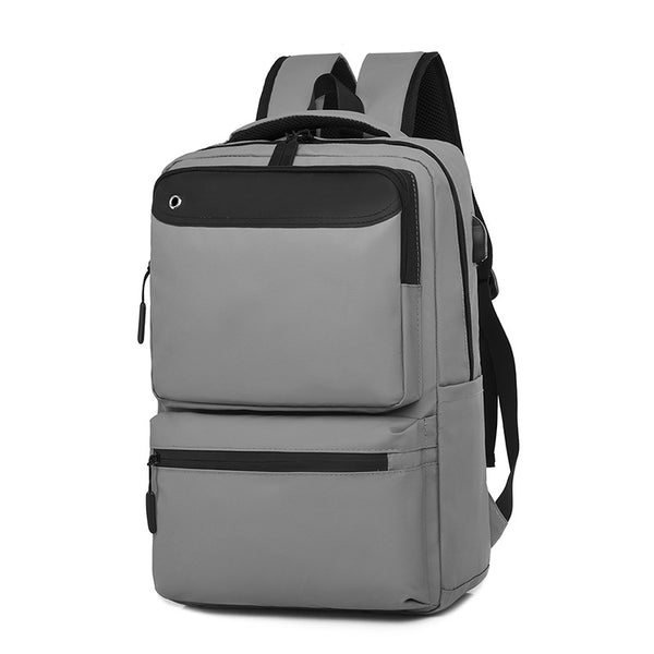 Wholesale backpack student bag 15 inch business computer bag USB charging port wear-resistant waterproof can be printed Logo