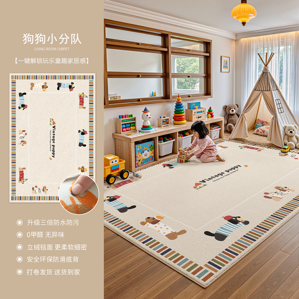 Carpet living room kids room baby crawling mat reading area early education center baby bedside low-maintenance waterproof floor mat