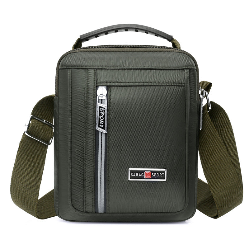 New fashion portable men's bag going out casual vertical messenger bag nylon light commuter versatile shoulder bag wholesale