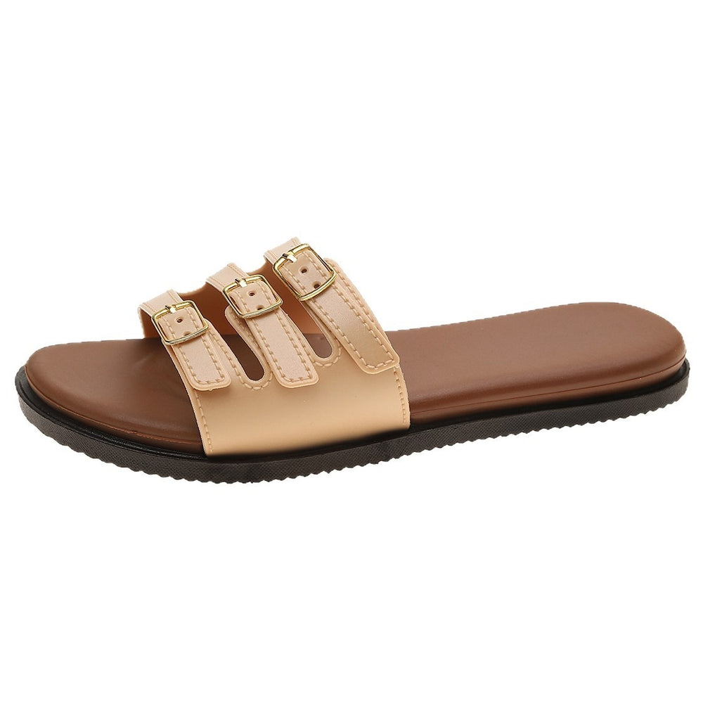 Wholesale foreign trade slippers: retro fairy beach style, new summer soft-soled seaside  french sandals, one-strap slides