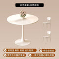For home table and chair suit tulip dining table milk tea shop table and chair casual round table negotiation table seat table chair