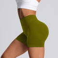 yoga wear sports three-quarter pants for women high waist belly control outwear elastic peach butt fitness yoga shorts summer