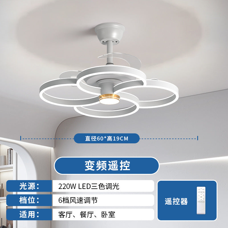 2024 Modern Simple Atmosphere Light Luxury Modern Living Room Fan Light Guangdong Zhongshan Lighting New Living Room Main Light