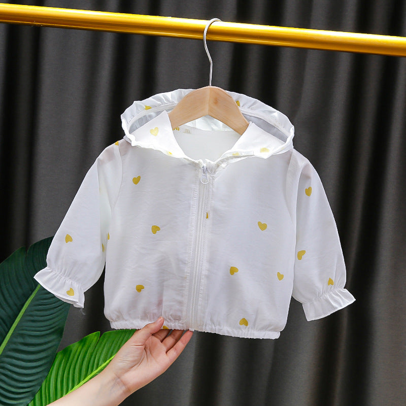 Baby girl summer  new arrival: lightweight, breathable air conditioning shirt for toddlers and infants