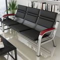 Office sofa coffee table combination lounge row chair simple three-slot iron frame bench aisle waiting sofa chair