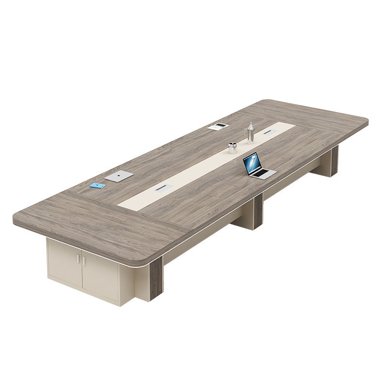 Saint-li conference room table - modern minimalist large rectangular table for meetings, negotiations, and training