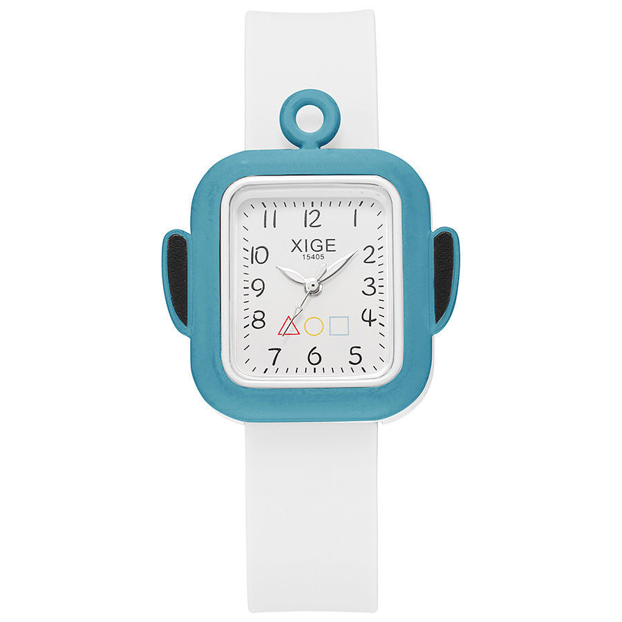 New cute kids' waterproof quartz watch - candy color minimalist silicone sports gift watch - children's watch