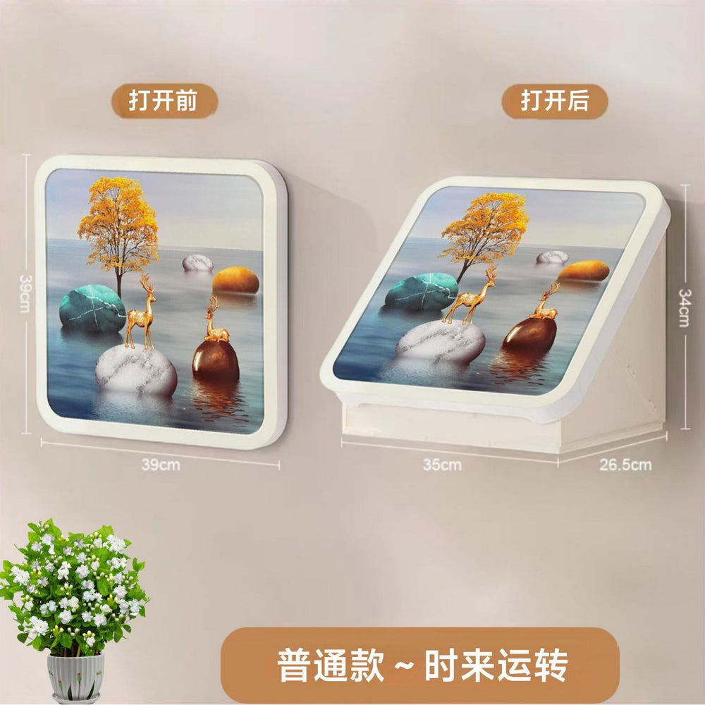 Bathroom mural clothes folding storage box toilet storage rack punch-free bathroom bathroom storage cabinet