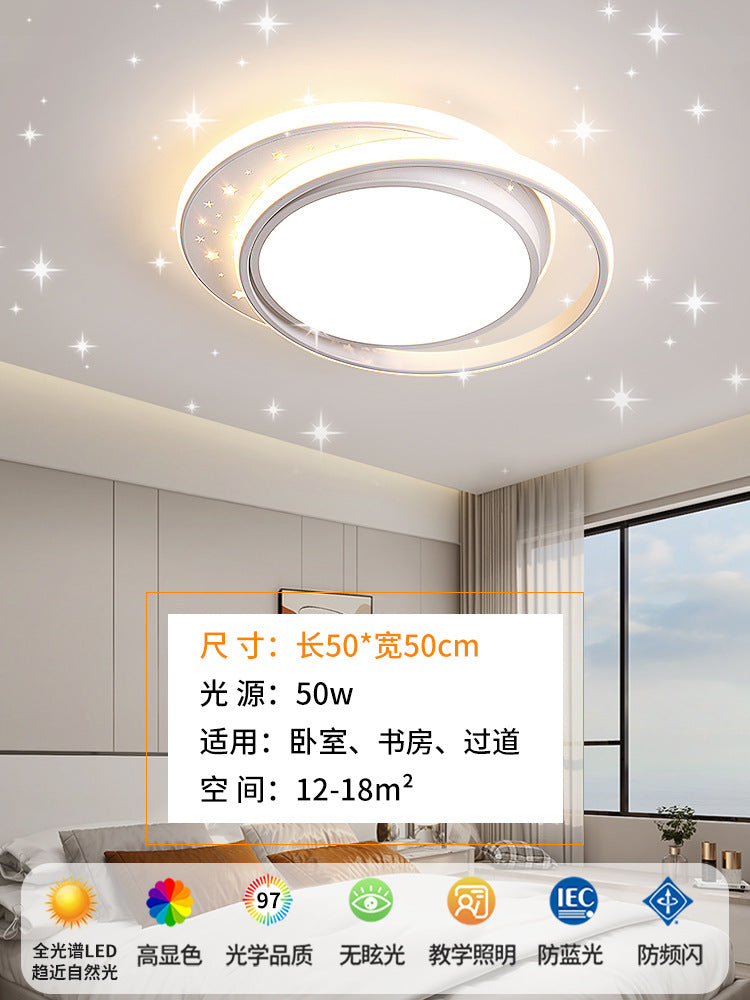 Full spectrum led blue light eye protection square living room hall main light Zhongshan home improvement lighting creative bedroom ceiling light