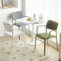 Scandinaviancasual soft-packed fabric dining chair back chair desk computer stool for home modern casual stackable chair