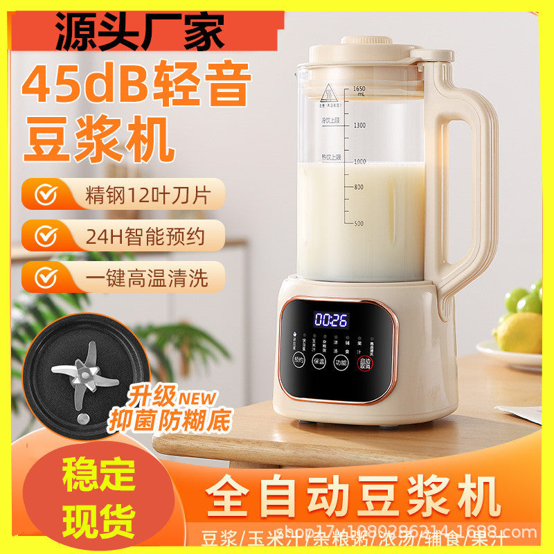 Wall-breaking machine for home heating fully automatic soy milk machine cross-border multi-function beating filter-free food supplement cooking juice us standard