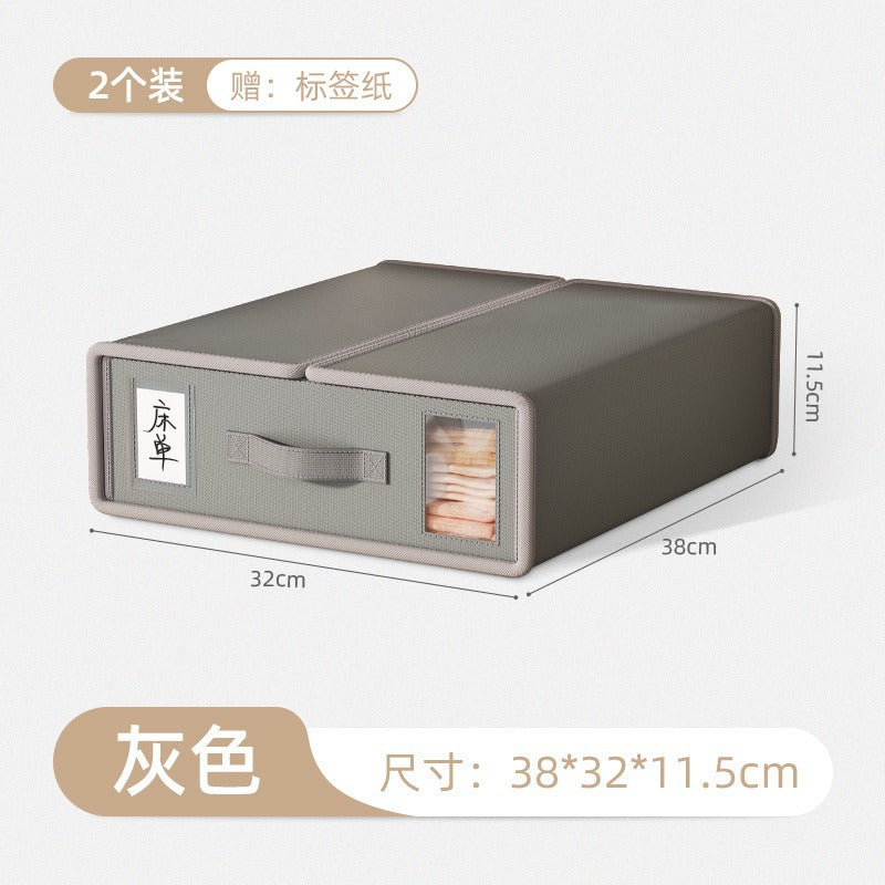 Cross-border increase and upgrade Oxford cloth autumn and winter thickened bed sheet storage box clothing fabric blanket quilt cover storage box