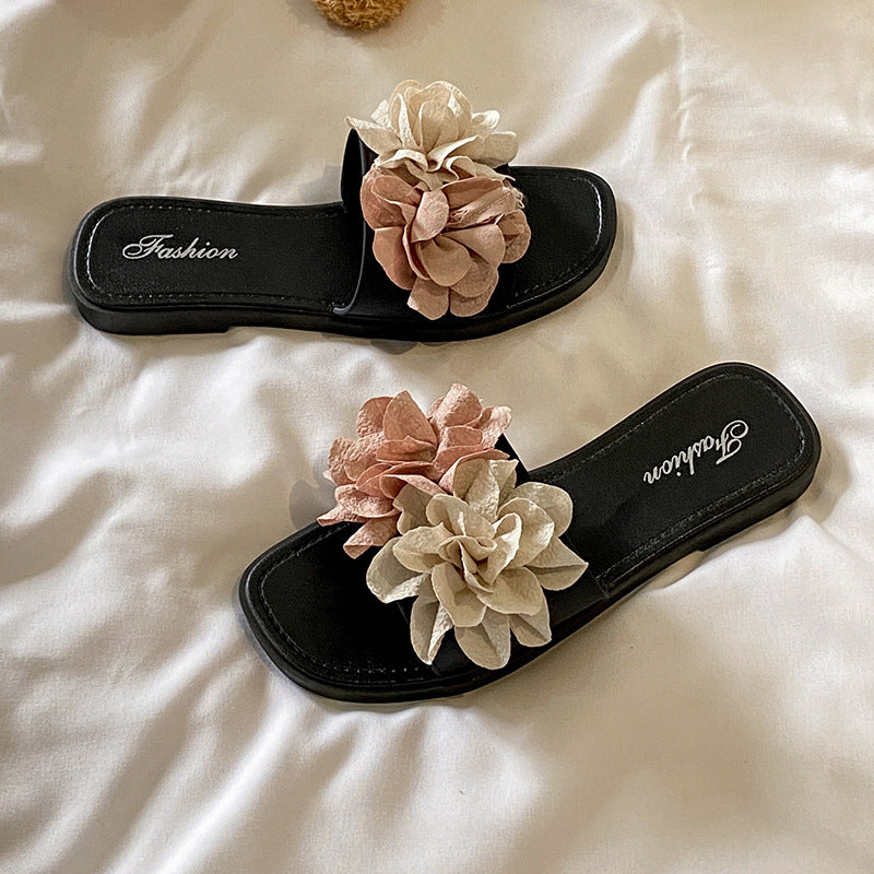 Floral platform sandals - women's summer 2025 new collection - fairycore beach sandals, perfect with dresses