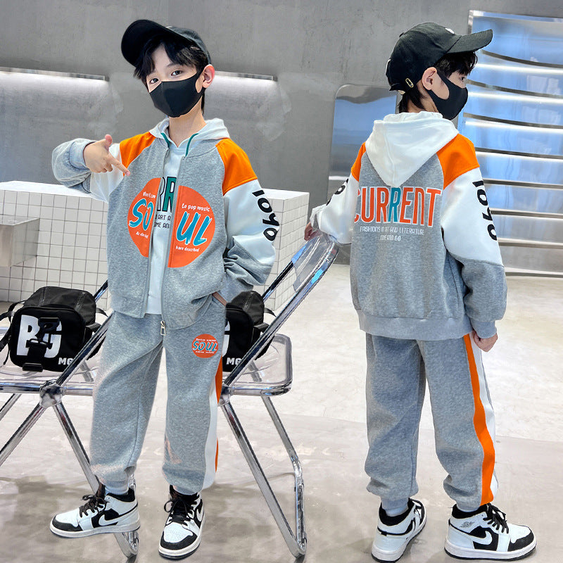 Boys' spring outfit set - new  collection - trendy, stylish, and cool kids' clothing - street style fashionable boy's hoodie