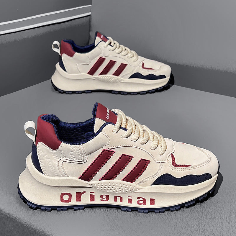 Men's spring 2026 new trendy casual versatile athletic running shoes for students - breathable retro dad shoes