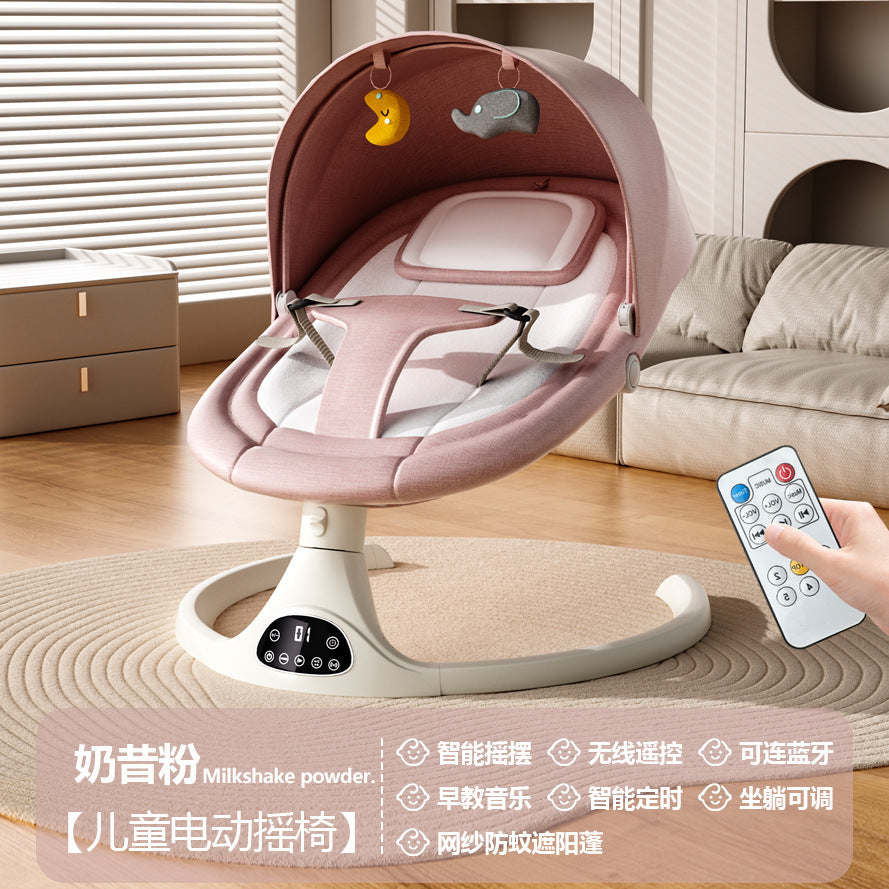 Baby Electric Soothing Cradle Bed Artifact Baby Multifunctional Sitting and Reclining Rocking Chair APP Remote Control