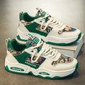 Men's winter 2025 sneakers: new thick-soled, youth-height-increasing, breathable, versatile casual canvas dad shoes - trendy style