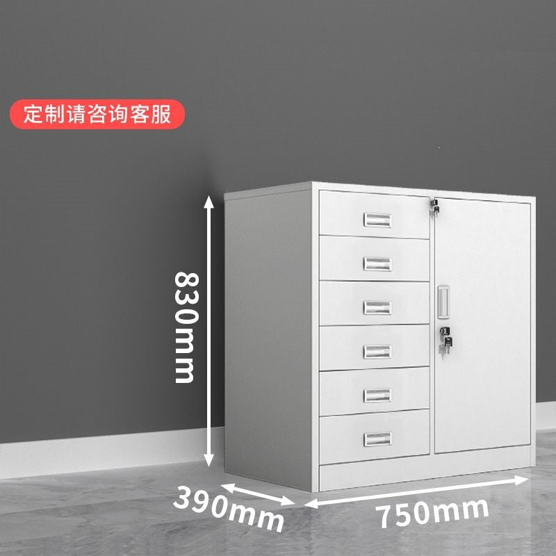 Divided lower section low cabinet steel iron cabinet office financial storage with file cabinet information cabinet for home balcony cabinet