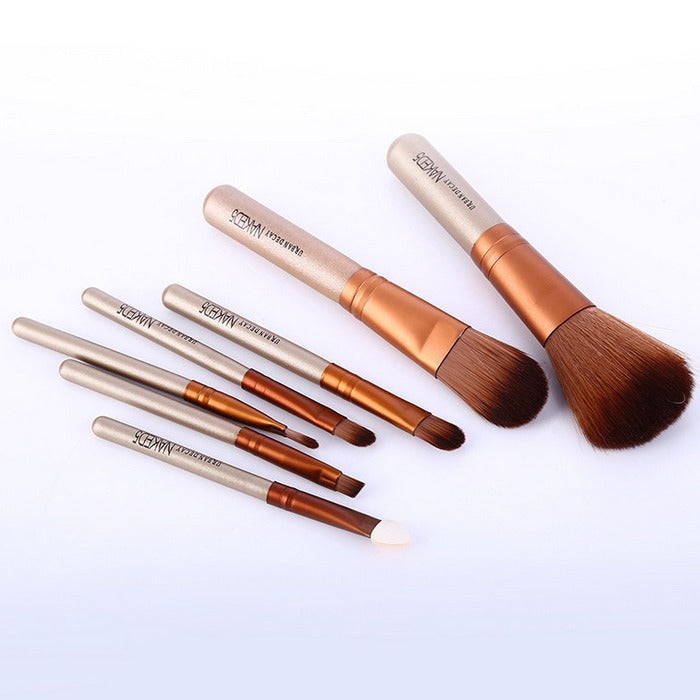 Portable tin box makeup brush naked5 makeup brush 7 makeup brush set beginner makeup brush tool nk5