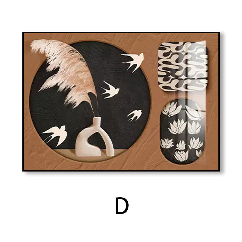 Medieval style meter box decorative painting household occlusion distribution box power box switch box signal box no punching pictures