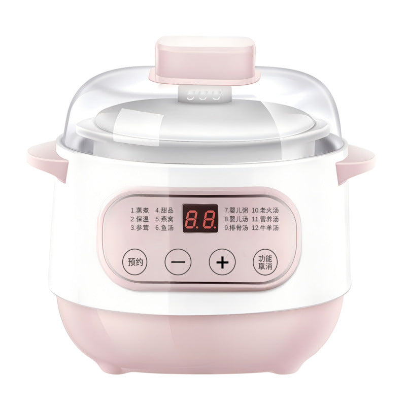 Electric stew pot, soup pot, water-stirred bird's nest baby porridge, multi-functional electric stew pot, ceramic for home fully automatic gift