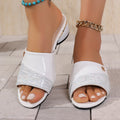 Wholesale fish mouth sandals with chunky heel - elegant women's summer sandals, new fashionable outdoor sandals for women