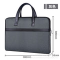 Portable briefcase zippered office bag conference bag satchel document bag document bag business bag printing logo