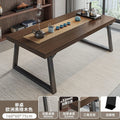 New chinoiserie tea table all-in-one complete set with chair casual coffee table for home living room tea table iron leg board table tea table