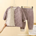 Tzxfsq06-cardigan suit-dark brown