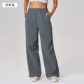 New arrivallooseloose pants quick-drying breathable straight-legcasual pants drawstring two-wear sports pants for women d25078