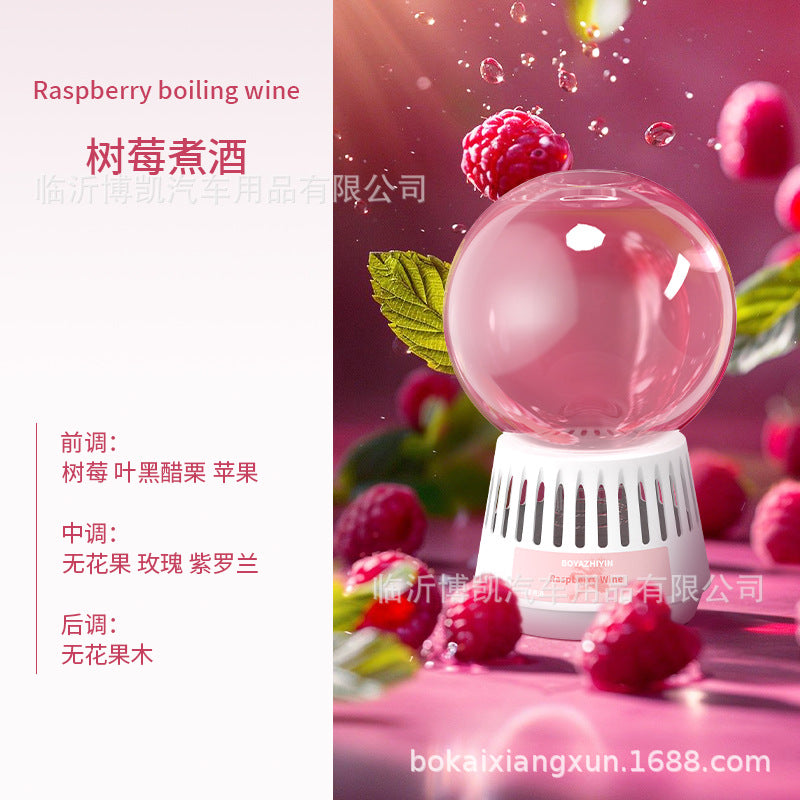 Inverted aromatherapy crystal ball air freshener - creative indoor scent diffuser for bathroom odor elimination and toilet deodorizer
