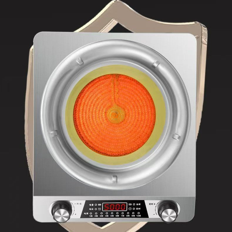Multifunctional concave high-power electric ceramic stove commercial for home stir-fry barbecue hot pot concave stove not picky pot waterproof cross-border