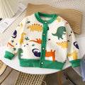 fall/winter new arrivals: versatile knitted cardigan for kids - warm, thickened outerwear sweater for boys and girls