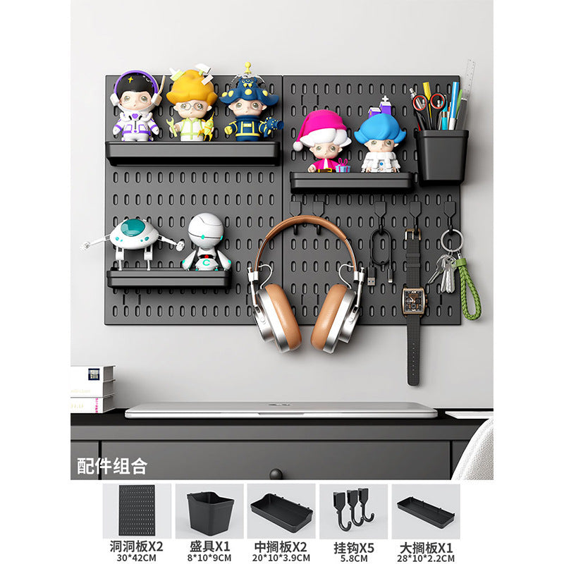 No punching hole board Shelf Kitchen hole board Accessories Storage and finishing Display rack Multifunctional hole board