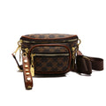 women's bag 2025 new mini chic versatile fashion retro multi-layer zipper shoulder crossbody chest bag