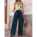 Shipped:  european and american  hot-selling sleeveless top and pants premium two-piece set for independent e-commerce stores