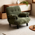 Retro lazy style straight row creative sofa chair designer can sleep single sofa medieval small apartment living room high feet