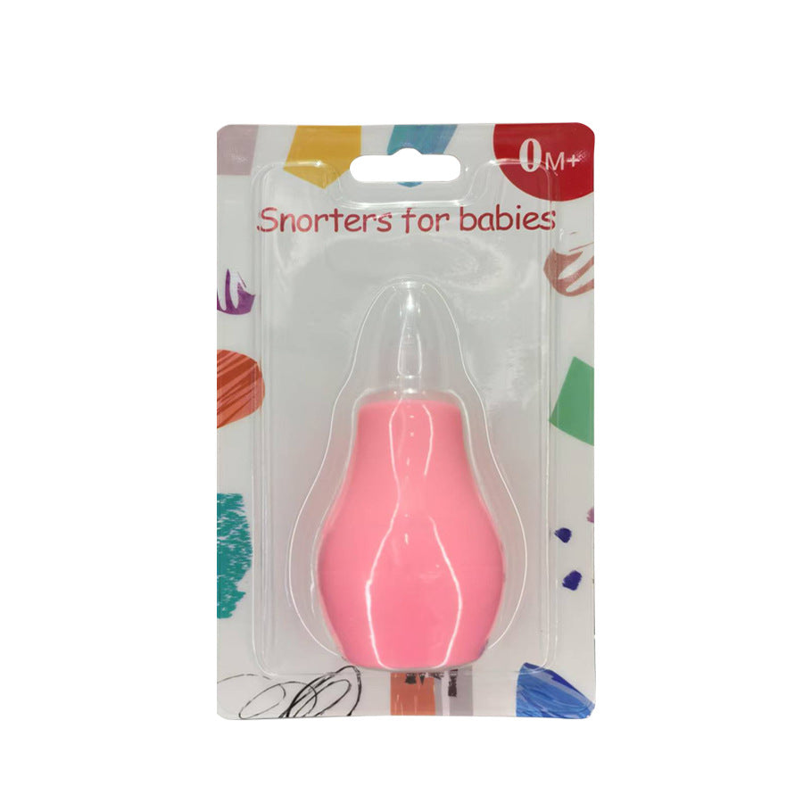 English Card Baby Nose Suction Baby Hand Pump Silicone Nose Suction Infant Snot Cleaner Wholesale